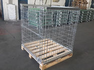 Half Drop Gate Collapsible Wire Container Logistics Wine Industry Use